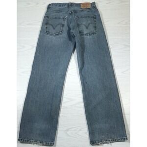 Vintage Y2K Levi's 569 Loose Straight Jeans Men 29x32 Blue Faded Grunge Work Dad